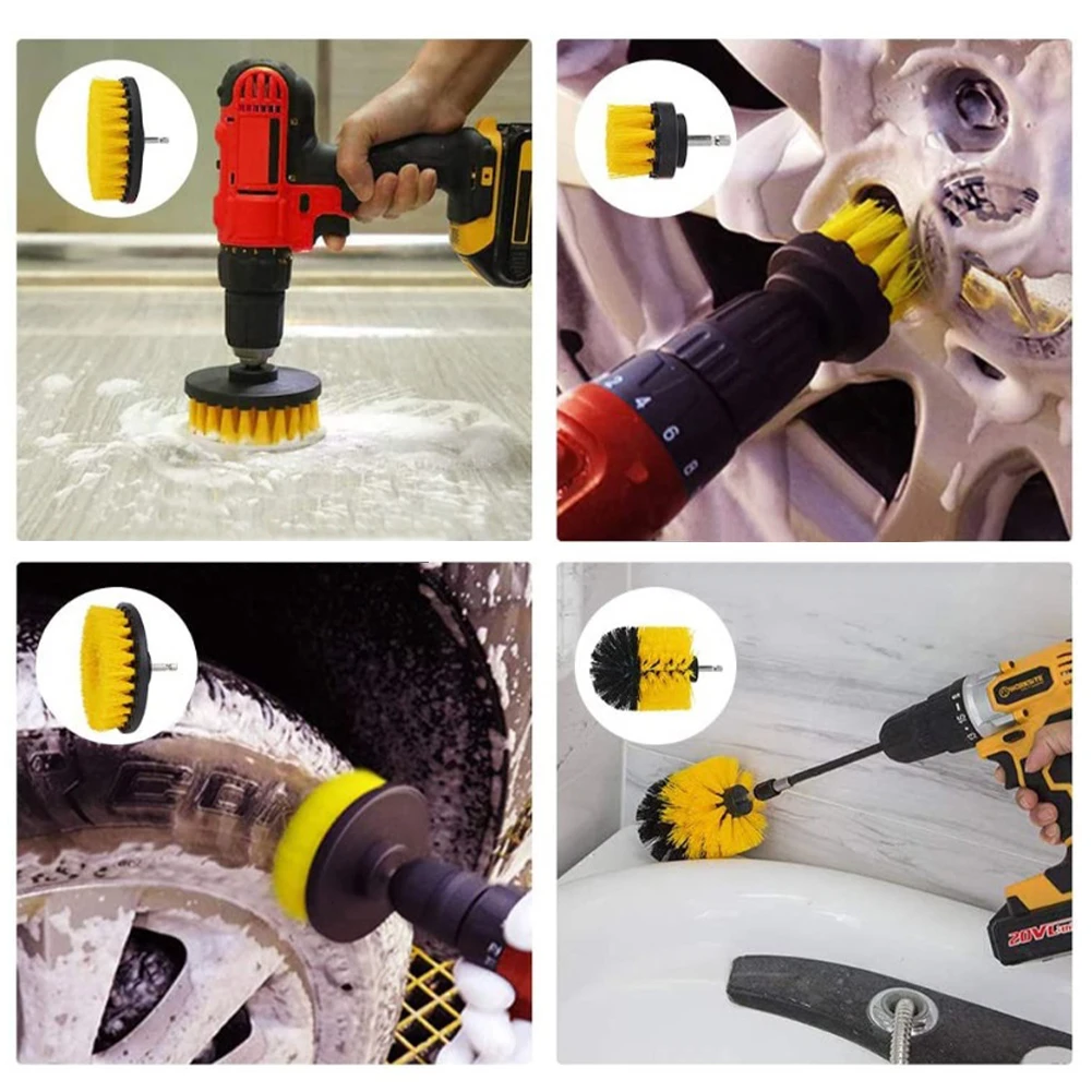 New 3/6/12Pcs Electric Scrubber Brush Kit Cordless Drill Brush Attachment Bathroom Cleaning Car Detailing Nylon Cleaning Brushes
New 3/6/12Pcs Electric Scrubber Brush Kit Cordless Drill Brush Attachment Bathroom Cleaning Car Detailing Nylon Cleaning Brushes