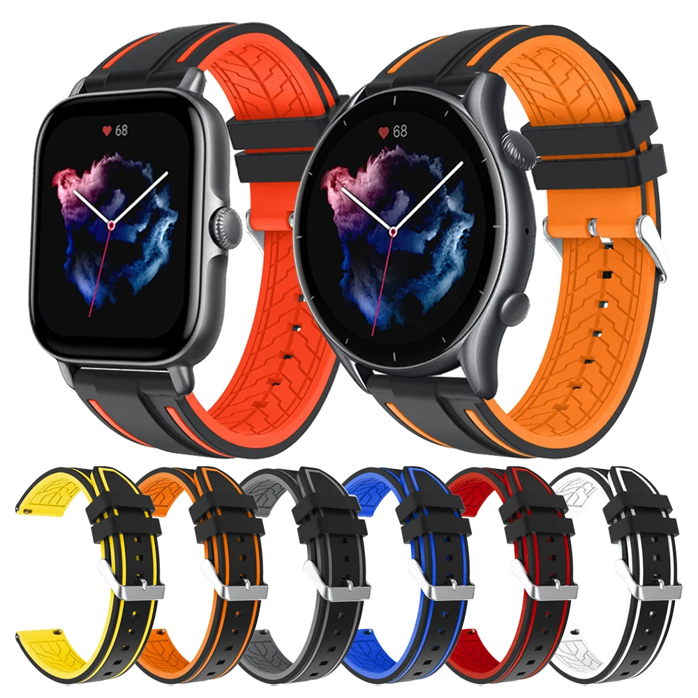 Silicone Rubber Wristband Strap For Huami Amazfit GTR 3 Pro GTR3 GTS 3 GTS3 GTS 2 2e Bip s Watch Band Watchband Bracelet 20/22mm
Silicone Rubber Wristband Strap For Huami Amazfit GTR 3 Pro GTR3 GTS 3 GTS3 GTS 2 2e Bip s Watch Band Watchband Bracelet 20/22mm