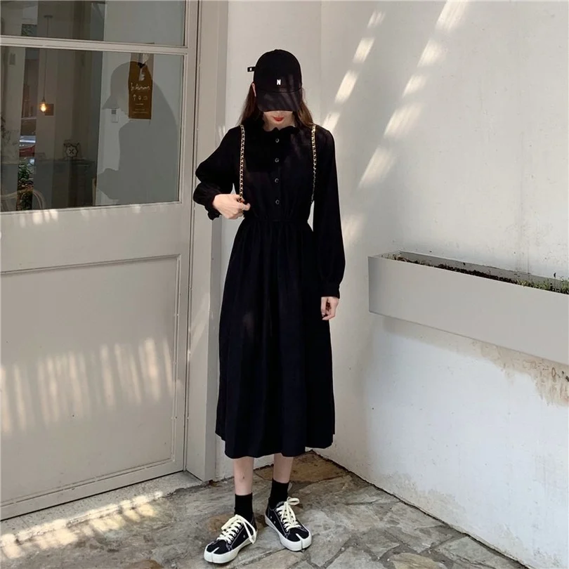 Women's Dress for New Year 2022 Gothic Clothes Harajuku Sweet Female Student Long-sleeved Korean A-line Dress Lolita Fairy Trend
Women's Dress for New Year 2022 Gothic Clothes Harajuku Sweet Female Student Long-sleeved Korean A-line Dress Lolita Fairy Trend