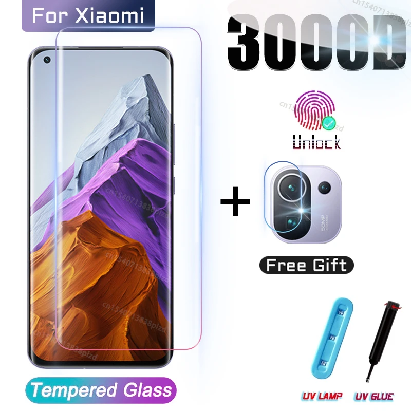 UV Tempered Glass For Xiaomi Mi 11 Ultra Screen Protector Redmi Note 10 Pro Lite Note10 10T 11i Mi10 Mi11 10S S T 11Lite 5G Film
UV Tempered Glass For Xiaomi Mi 11 Ultra Screen Protector Redmi Note 10 Pro Lite Note10 10T 11i Mi10 Mi11 10S S T 11Lite 5G Film
