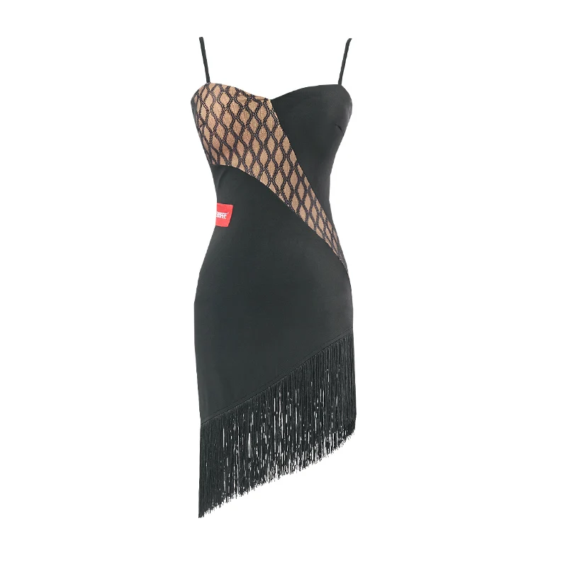 Sexy Black Beveled Fringed Dress Sleeveless Sling Short Dresses Latin Dance Practice Clothes Latin Dresses For Dancing SL5076
Sexy Black Beveled Fringed Dress Sleeveless Sling Short Dresses Latin Dance Practice Clothes Latin Dresses For Dancing SL5076