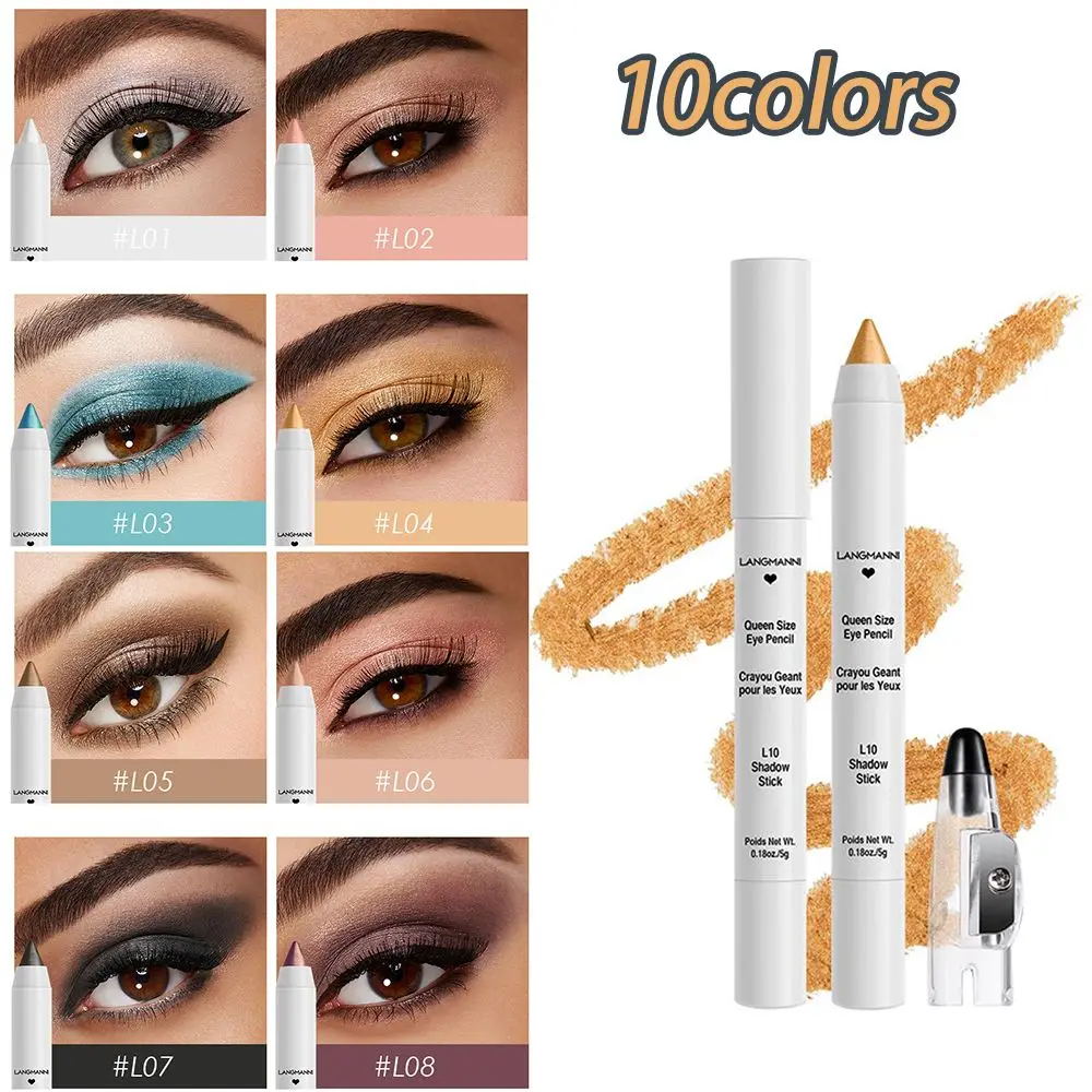 10Colors Non-Smudge Shimmer Sharpener Waterproof Silkworm Pencil Eyeshadow Pen Eye Shadow Stick Highlighter
10Colors Non-Smudge Shimmer Sharpener Waterproof Silkworm Pencil Eyeshadow Pen Eye Shadow Stick Highlighter