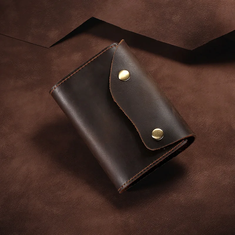 Genuine Leather Credit Card Holder Handmade Retro Coin Wallet Vintage Cow Crazy Horse Leather Women Wallet Travel Card Case
Genuine Leather Credit Card Holder Handmade Retro Coin Wallet Vintage Cow Crazy Horse Leather Women Wallet Travel Card Case