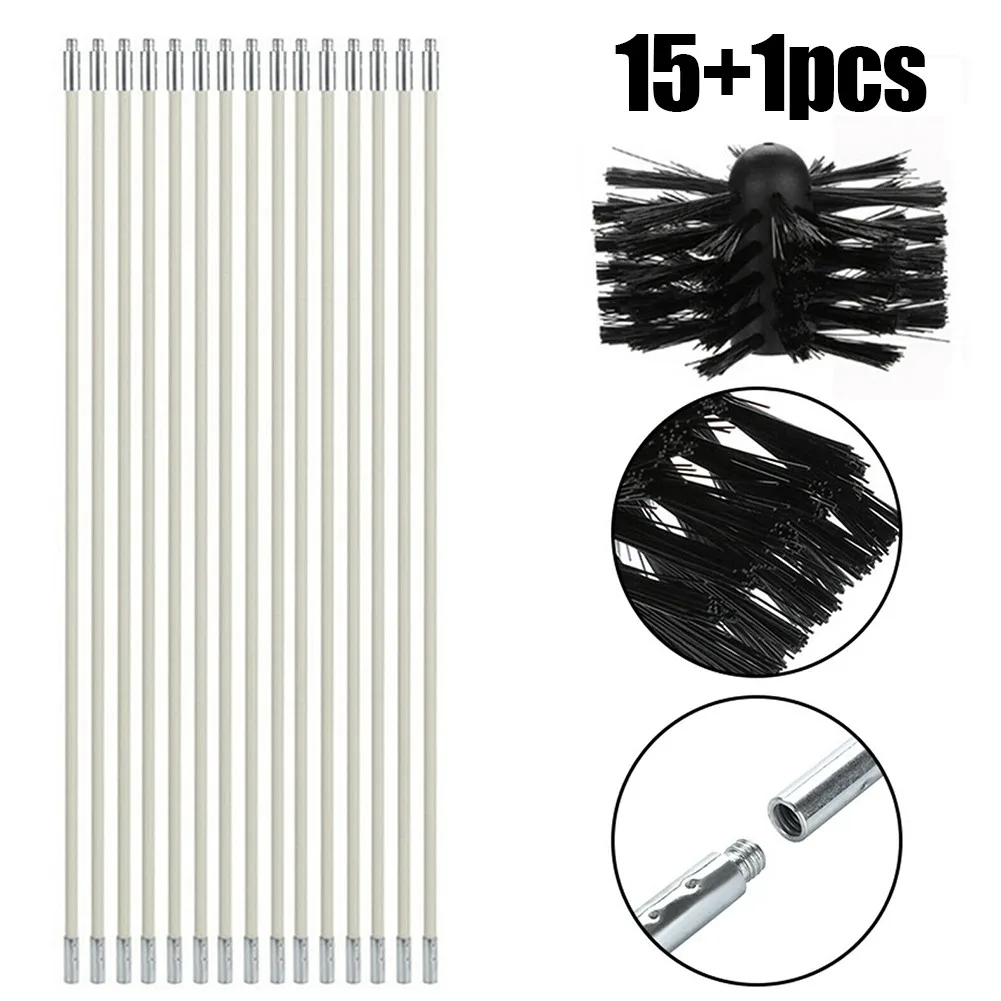 Nylon Chimney Cleaning Brush With 15 Pcs Long Handle Flexible Pipe Rods For Chimney Fireplaces Inner Wall Cleaning Brush Tool
Nylon Chimney Cleaning Brush With 15 Pcs Long Handle Flexible Pipe Rods For Chimney Fireplaces Inner Wall Cleaning Brush Tool