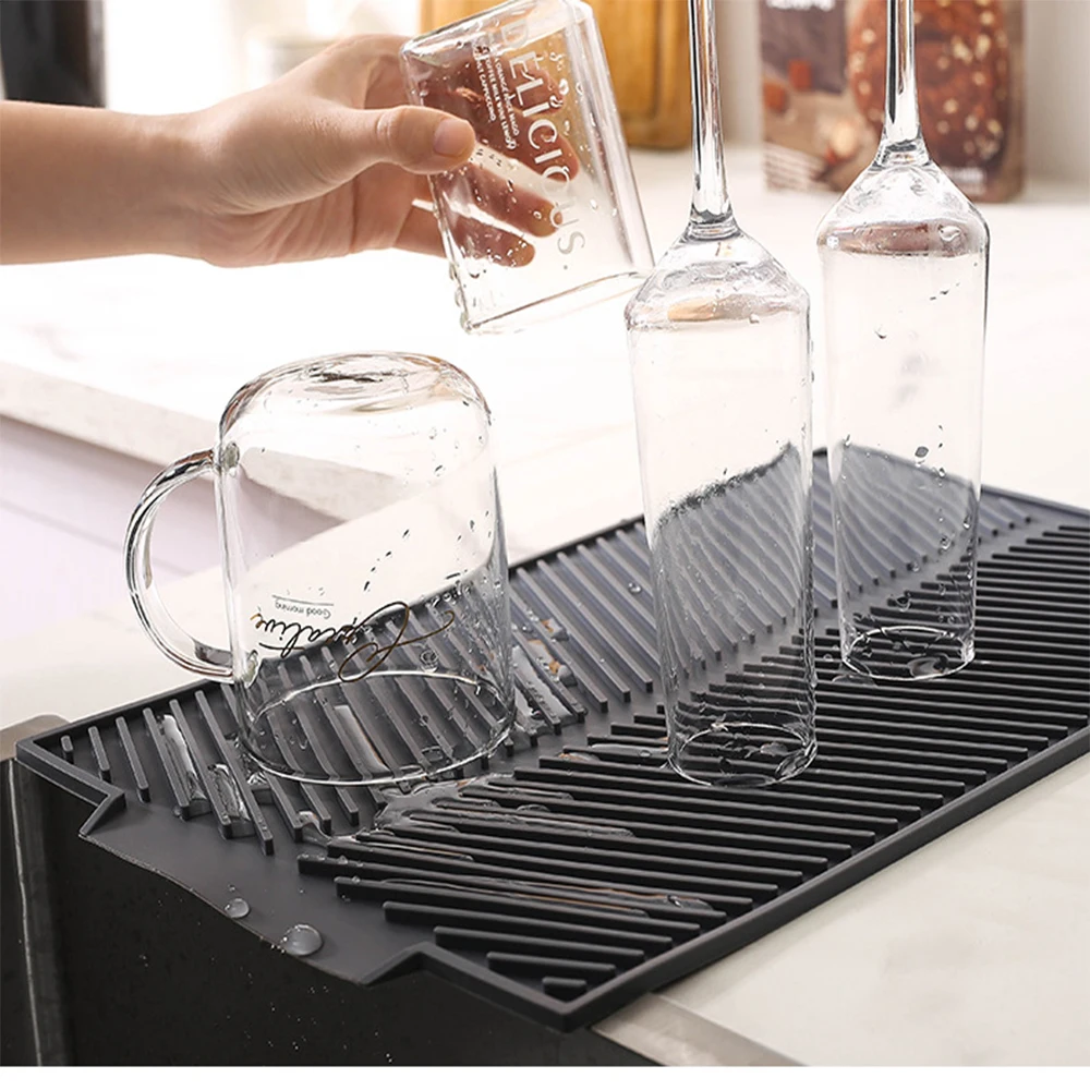 Silicone Square Dish Drying Mat Heat Resistant Draining Tableware Dishwaser Durable Cushion Pad Dinnerware Table Mat Placemat
Silicone Square Dish Drying Mat Heat Resistant Draining Tableware Dishwaser Durable Cushion Pad Dinnerware Table Mat Placemat