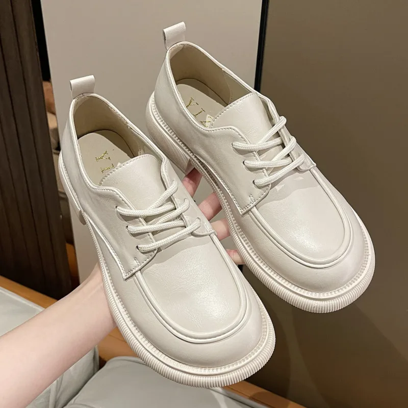 Women Oxfords Shoes 2022 Spring Autumn Casual Platform Shoes Black Lace Up Pu Leather Shoes Ladies Fashion Round Toe Chunky Flat
Women Oxfords Shoes 2022 Spring Autumn Casual Platform Shoes Black Lace Up Pu Leather Shoes Ladies Fashion Round Toe Chunky Flat