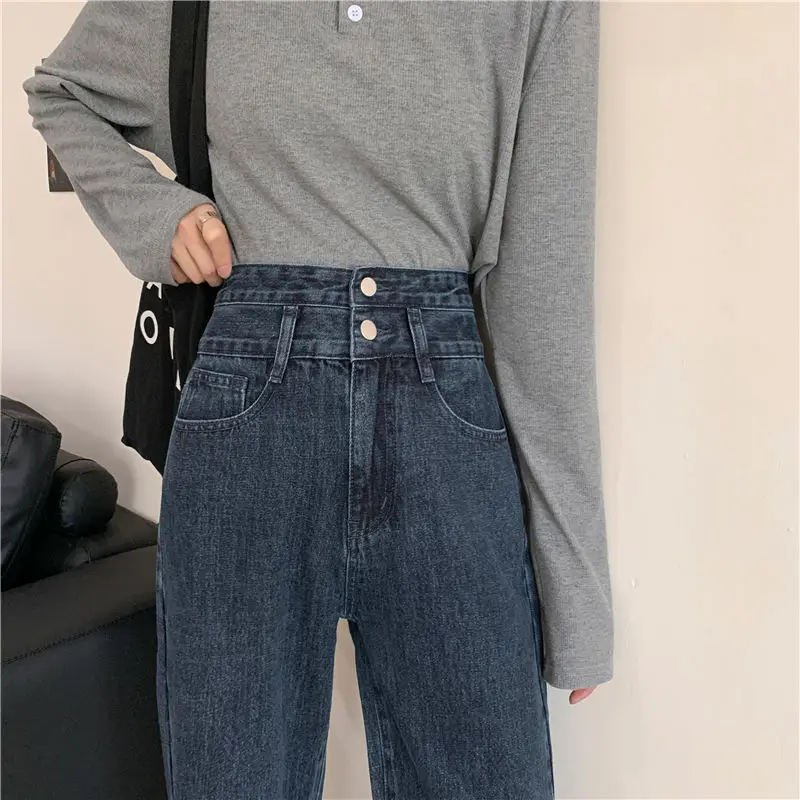 Jeans Women Minimalist All-match Washed Korean Style Loose Leisure Chic Bottom Femme Daily College Classic Teen Vintage 3 Colors
Jeans Women Minimalist All-match Washed Korean Style Loose Leisure Chic Bottom Femme Daily College Classic Teen Vintage 3 Colors