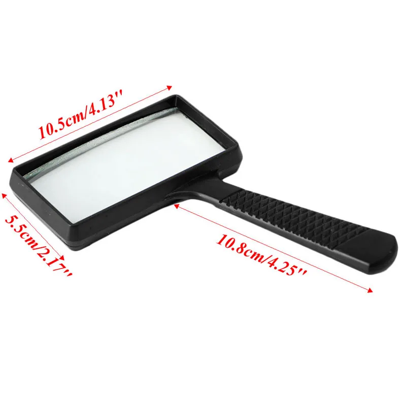 Handheld Rectangular 3X Magnifier Magnifying Glass Loupe For Reading Jewelry New
Handheld Rectangular 3X Magnifier Magnifying Glass Loupe For Reading Jewelry New