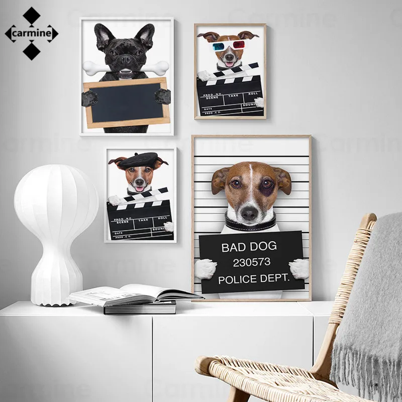 Funny Animals Dog Canvas Posters Modern Cartoon Wall Art Print Pictures Simple Letters Wall Posters for Home Interior Decoration
Funny Animals Dog Canvas Posters Modern Cartoon Wall Art Print Pictures Simple Letters Wall Posters for Home Interior Decoration