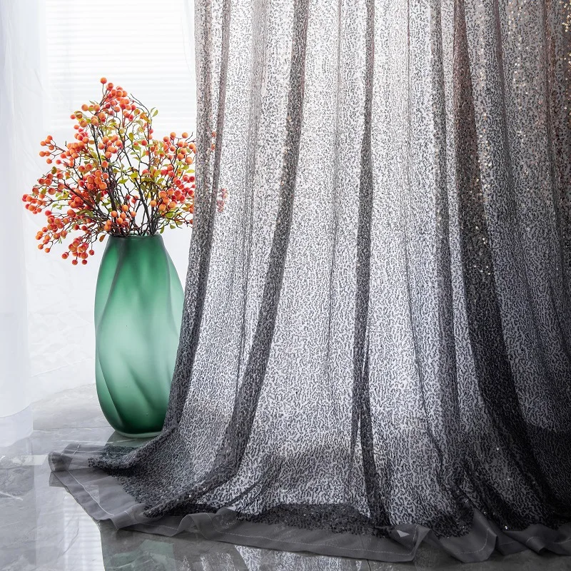 New Nordic Luxury Light Gold Sequin Glitter Sequin Tulle Curtain Transparent Grey Window Screen Wedding Decoration AG611#4
New Nordic Luxury Light Gold Sequin Glitter Sequin Tulle Curtain Transparent Grey Window Screen Wedding Decoration AG611#4