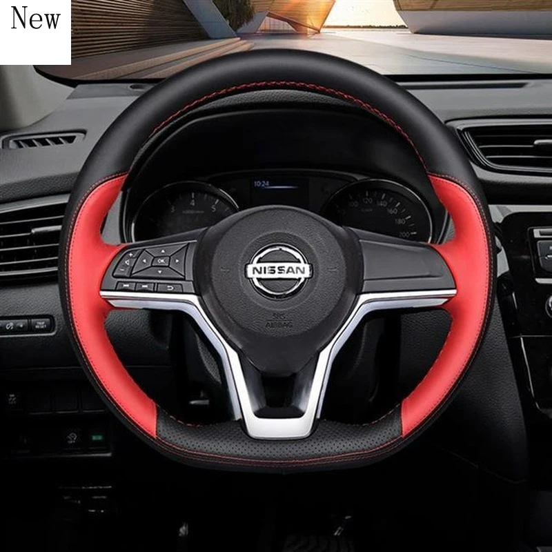 DIY Hand-Stitched Leather Car Steering Wheel Cover Set for Nissan Bluebird Sylphy Car Accessories
DIY Hand-Stitched Leather Car Steering Wheel Cover Set for Nissan Bluebird Sylphy Car Accessories