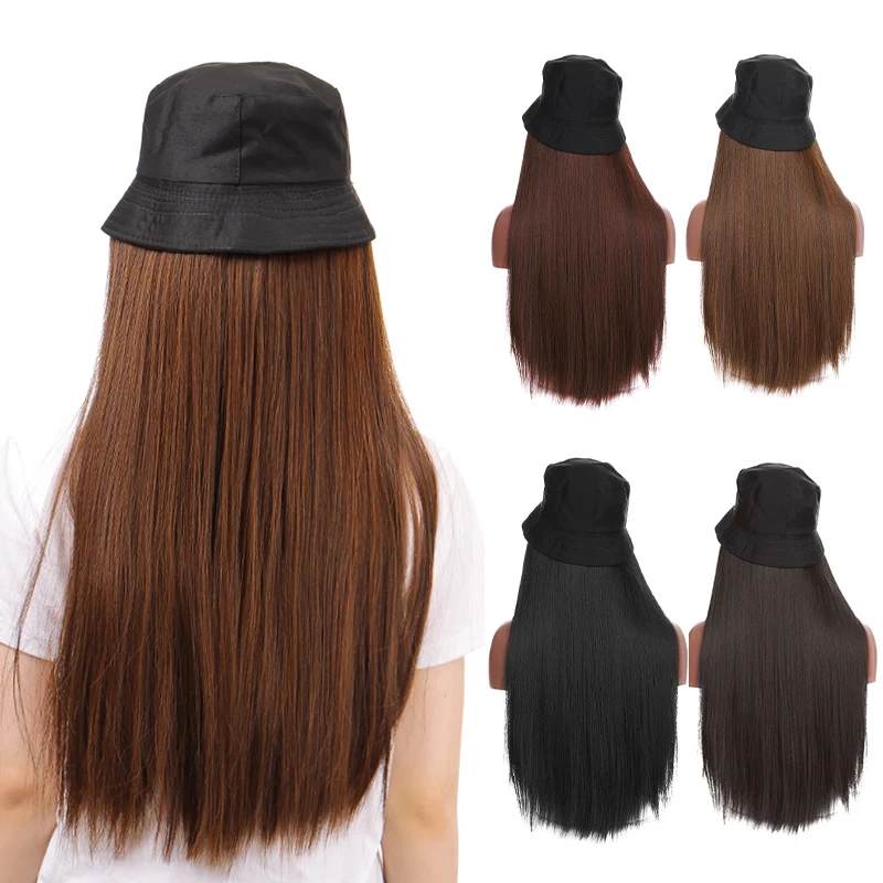 Synthetic Wig For Women Natural Wavy Black / Brown Hair Connection With Black Fisherman Hat No Adjustable For Girls
Synthetic Wig For Women Natural Wavy Black / Brown Hair Connection With Black Fisherman Hat No Adjustable For Girls