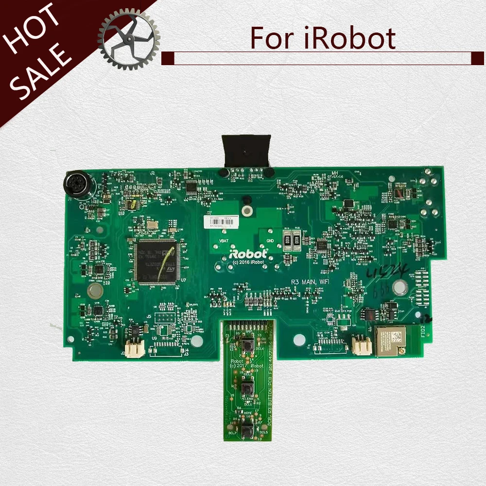 Материнская плата PCB для пылесоса iRobot Roomba 690, сменная печатная плата, материнская плата с функцией таймера
Материнская плата PCB для пылесоса iRobot Roomba 690, сменная печатная плата, материнская плата с функцией таймера