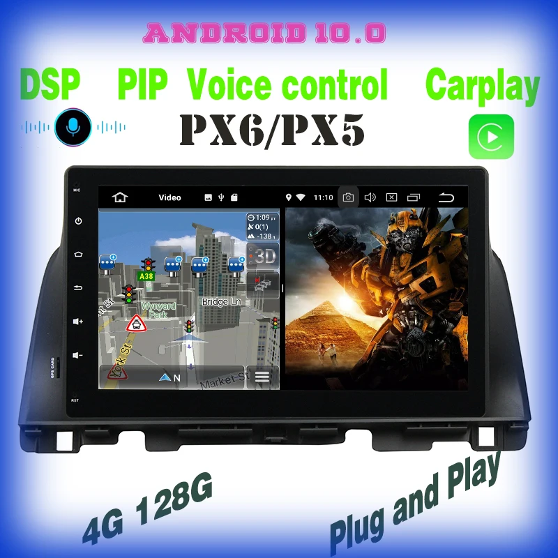 Автомагнитола PX6, Android 10,0, GPS, видеоплеер для kia k5 optima 2016, 2017, 2018, 2019, голосовое управление, carplay, Wi-Fi, 4 + 128 ГБ, автостерео
Автомагнитола PX6, Android 10,0, GPS, видеоплеер для kia k5 optima 2016, 2017, 2018, 2019, голосовое управление, carplay, Wi-Fi, 4 + 128 ГБ, автостерео
