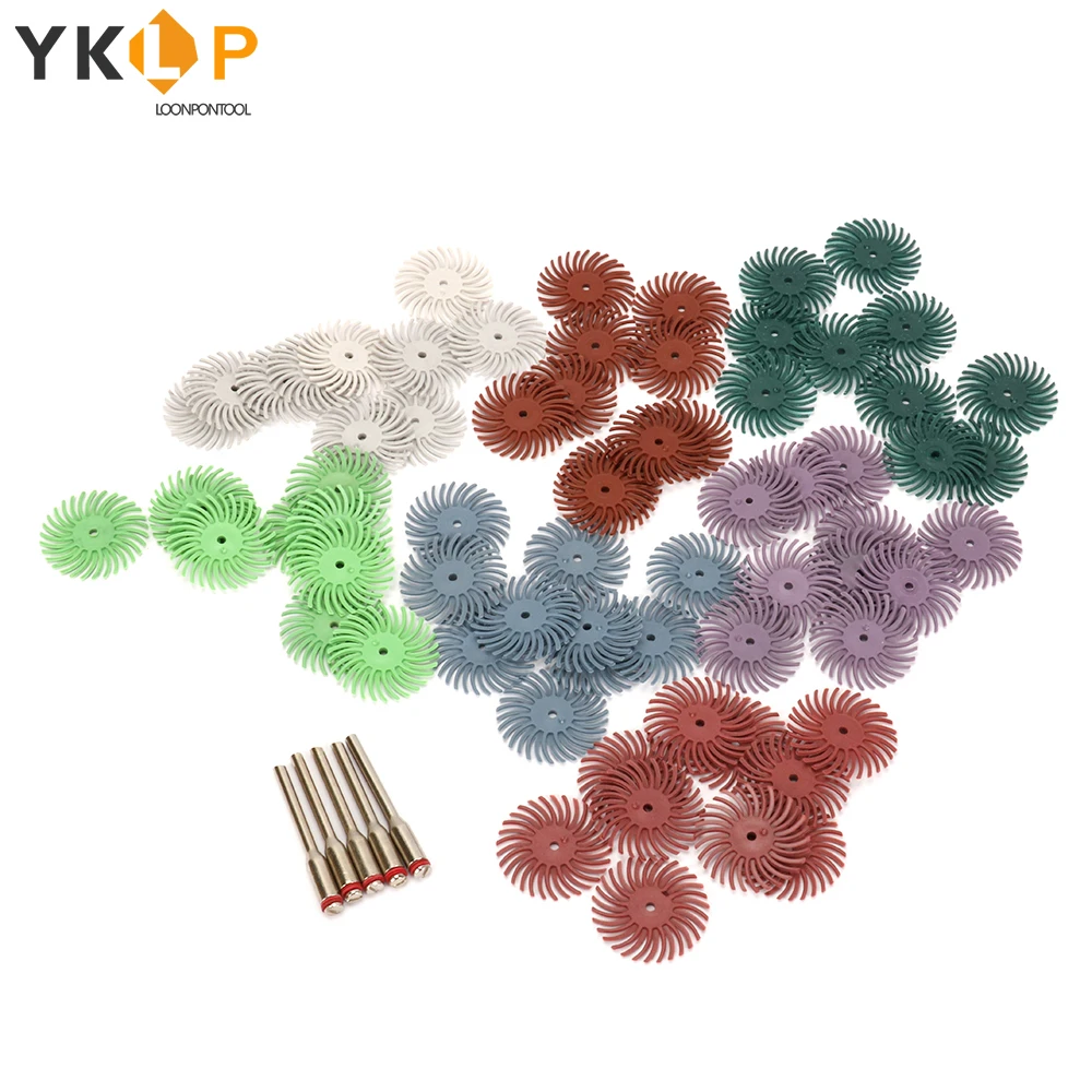 70pcs Radial Bristle Abrasive Brush Mixed Grit Coarse Dremel Accessories for Dremel Rotary Tools Abrasive Tool +5pcs Mandrel
70pcs Radial Bristle Abrasive Brush Mixed Grit Coarse Dremel Accessories for Dremel Rotary Tools Abrasive Tool +5pcs Mandrel