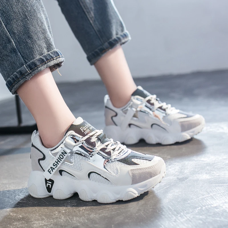 Лучшие черные кроссовки Женская обувь Chaussure Femme Сезон весна-2020 Женские Не
