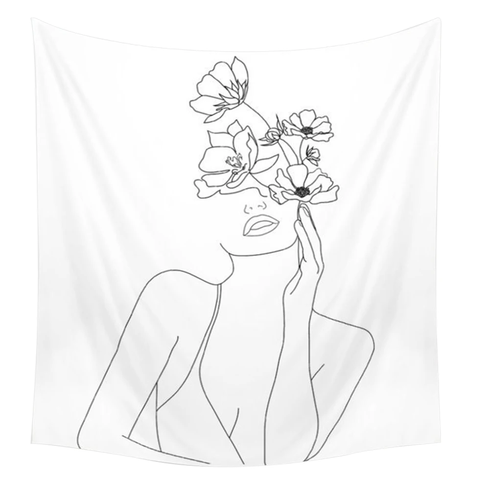 Wall Tapestry Multipurpose Women Flower Printing Hanging Art Picnic Indoor Living Room Background Minimalism Porch Home Decor
Wall Tapestry Multipurpose Women Flower Printing Hanging Art Picnic Indoor Living Room Background Minimalism Porch Home Decor