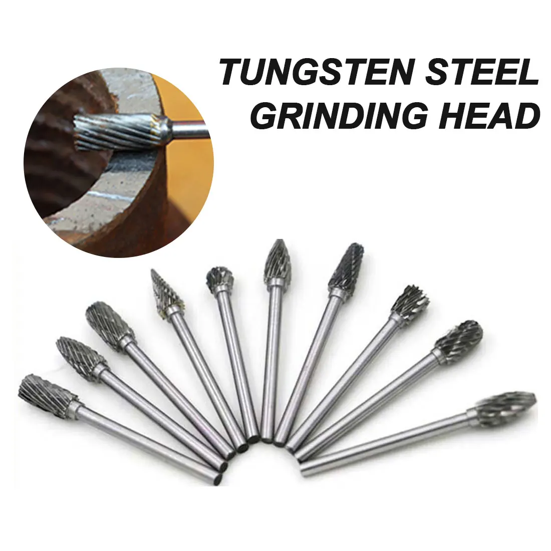 1/8 Tungsten Carbide 3x6mm Drill Bits Rotary Burrs Metal Diamond Grinding Woodworking Milling Cutters For Drill Bits
1/8 Tungsten Carbide 3x6mm Drill Bits Rotary Burrs Metal Diamond Grinding Woodworking Milling Cutters For Drill Bits