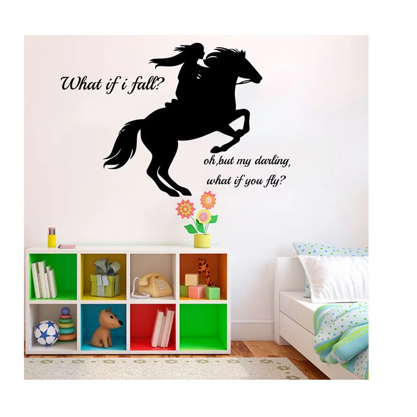 Настенная Наклейка Hunter Jumper Horse If I Fall, мотивационные цитаты, единорог, фотография, комната, спальня, винил 
Настенная Наклейка Hunter Jumper Horse If I Fall, мотивационные цитаты, единорог, фотография, комната, спальня, винил