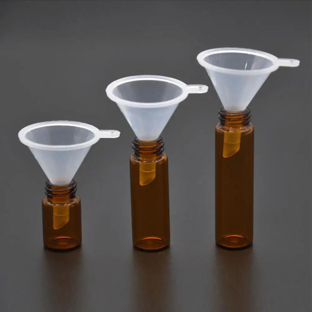5Pcs Mini Funnel Practical Reusable Plastic Leak Proof Oil Perfume Funner for Lab Bottles Container Small Liquid Oil Funnels
5Pcs Mini Funnel Practical Reusable Plastic Leak Proof Oil Perfume Funner for Lab Bottles Container Small Liquid Oil Funnels