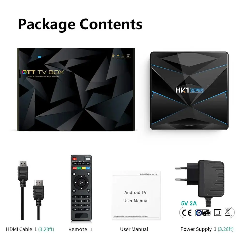 HK1 Super smart TV BOX Android 9.0 RK3318 2/4GB RAM 16/64GB ROM USB 3.0 2.4G/5G Dual-band WIFI BT4.0 Set Top Box Media Player
HK1 Super smart TV BOX Android 9.0 RK3318 2/4GB RAM 16/64GB ROM USB 3.0 2.4G/5G Dual-band WIFI BT4.0 Set Top Box Media Player