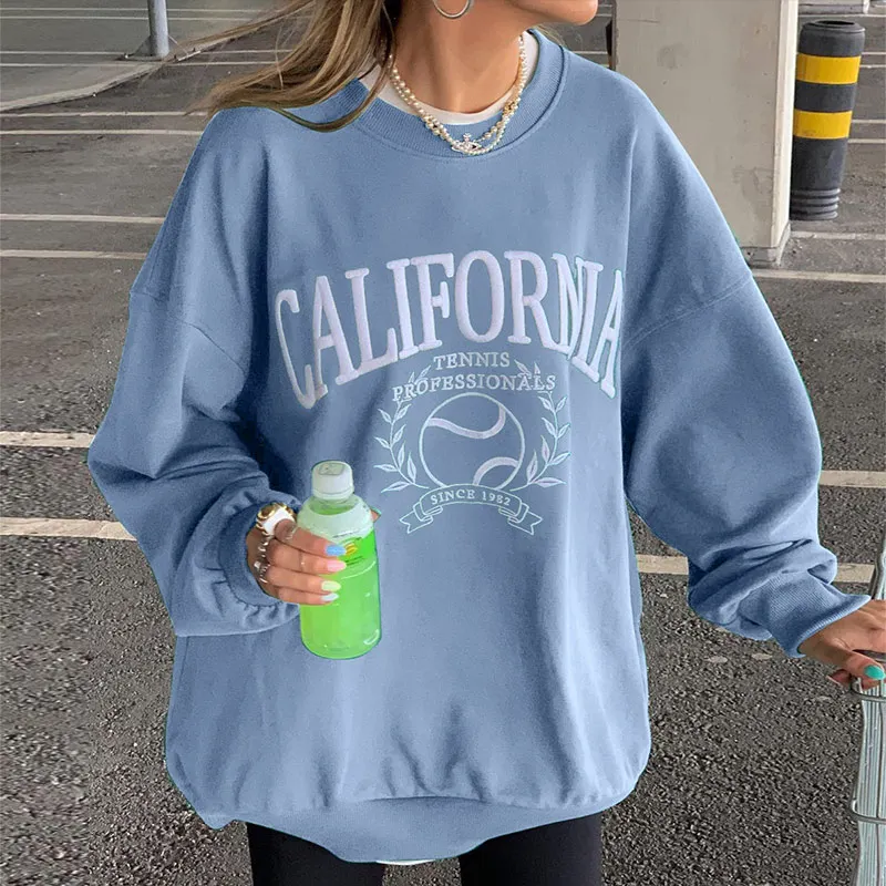 Letter Print Sweatshirts Woman Drop-shoulder Long Sleeve Fleece Loose Women Sweatshirts 2021 Autumn Casual Fashion Ladies Top
Letter Print Sweatshirts Woman Drop-shoulder Long Sleeve Fleece Loose Women Sweatshirts 2021 Autumn Casual Fashion Ladies Top