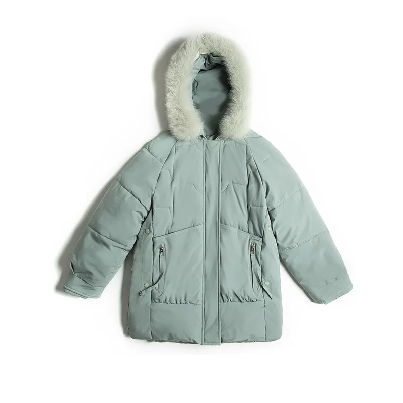 Winter Big Pockets Mid-Long Fur Collar Hooded Parka For Women Loose Oversized Thick Cotton Padded Jacket Outwear Bread Coat S211
Winter Big Pockets Mid-Long Fur Collar Hooded Parka For Women Loose Oversized Thick Cotton Padded Jacket Outwear Bread Coat S211