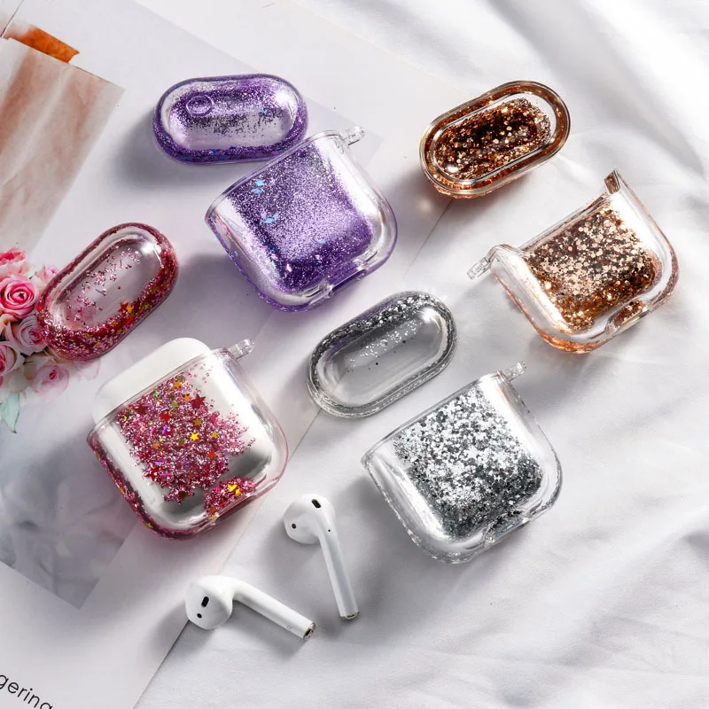 Covers For Apple Airpods 2/1 Protective Cover Pro Quicksand Earphone cover PC hard shell Airpods Pro case Dynamic Glitter Liquid
Covers For Apple Airpods 2/1 Protective Cover Pro Quicksand Earphone cover PC hard shell Airpods Pro case Dynamic Glitter Liquid