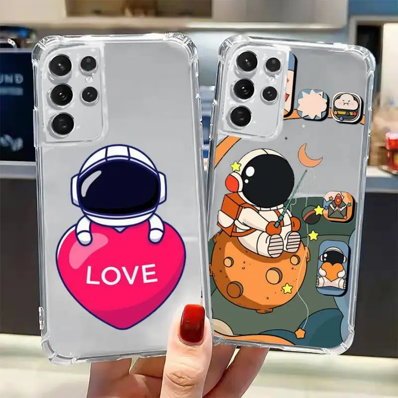 High-end customized planet astronaut Phone Case Transparent for Samsung A 10 21S 31 50 51 52 12 71 S note 10 20 21 fe plus ultra
High-end customized planet astronaut Phone Case Transparent for Samsung A 10 21S 31 50 51 52 12 71 S note 10 20 21 fe plus ultra