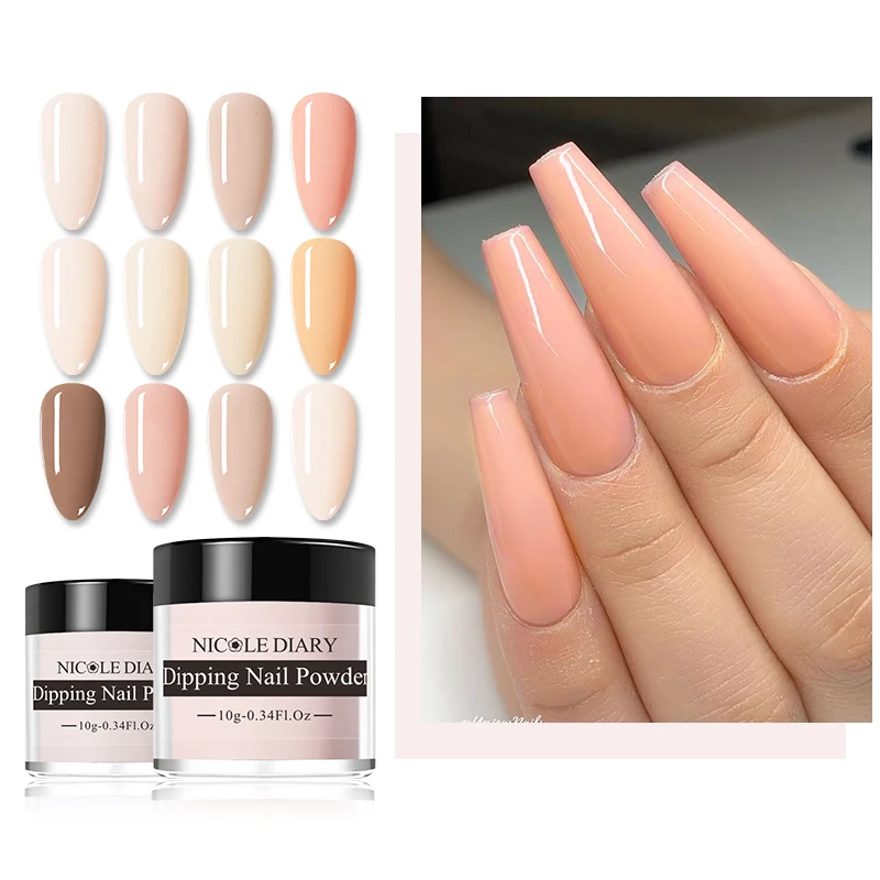NICOLE DIARY 4Pcs/2Pcs Nude Series Powder Set French Dipping Nail Glitter Without Lamp Cure Dip Dipping Nail Dust Pigment
NICOLE DIARY 4Pcs/2Pcs Nude Series Powder Set French Dipping Nail Glitter Without Lamp Cure Dip Dipping Nail Dust Pigment