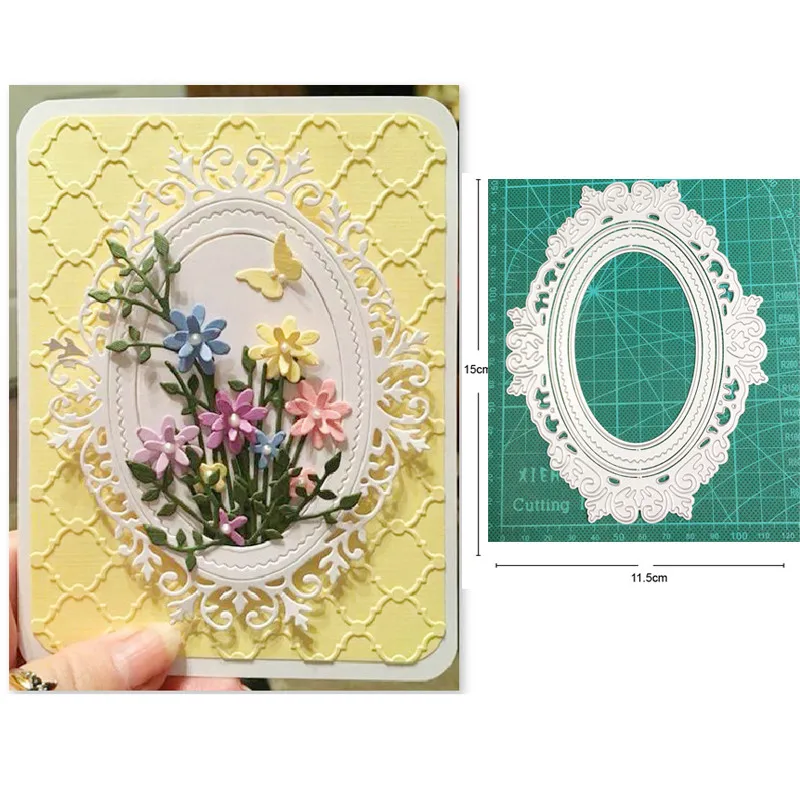 2021 New metal cutting dies cut die mold Lace Oval Frame Scrapbook paper craft knife mould blade punch stencils dies Cutting die
2021 New metal cutting dies cut die mold Lace Oval Frame Scrapbook paper craft knife mould blade punch stencils dies Cutting die