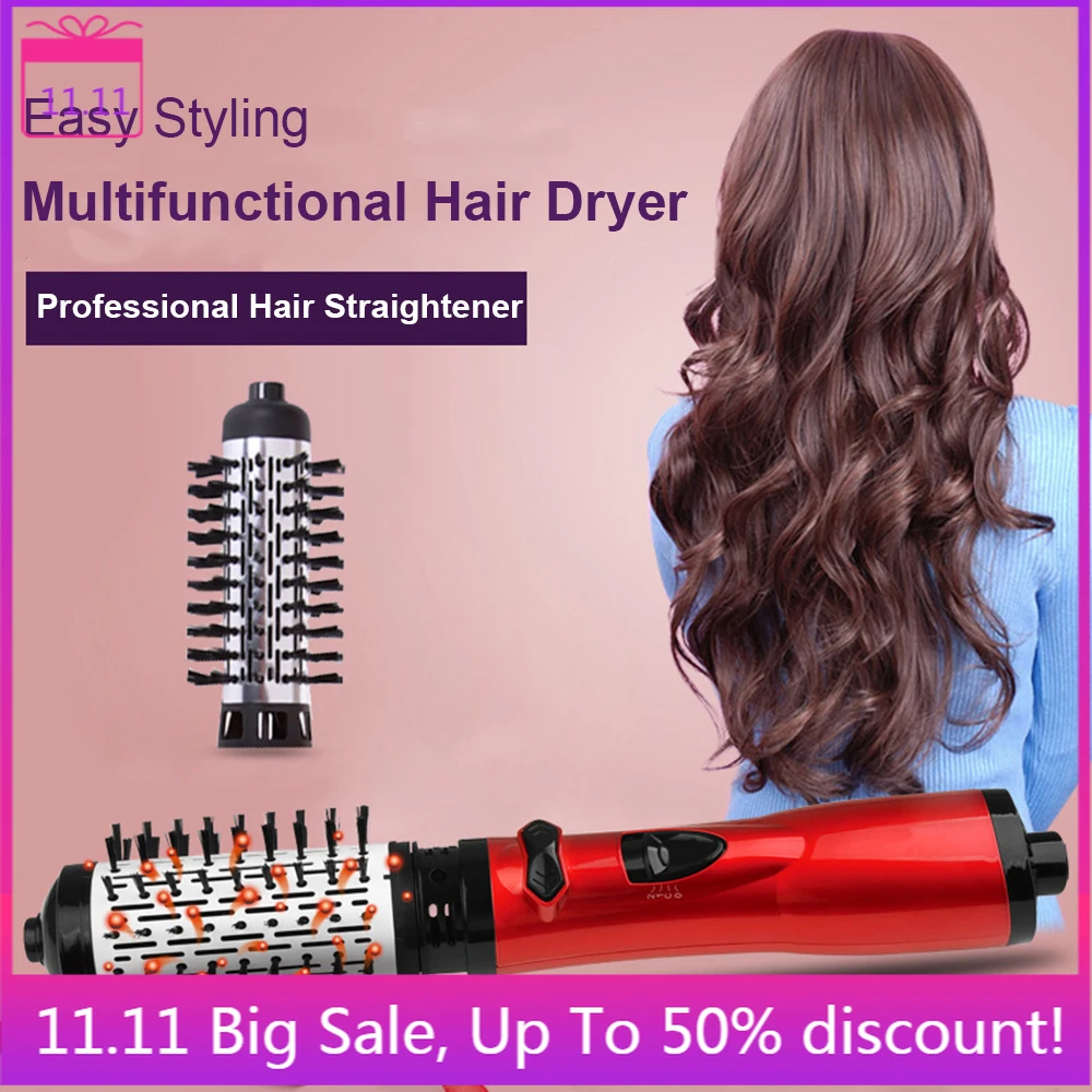 Professional Hot Air Hair Dryer Salon Electric Volumizer Hair Curler Straightener Rotating One Step Heat Air Comb Styling Brush
Professional Hot Air Hair Dryer Salon Electric Volumizer Hair Curler Straightener Rotating One Step Heat Air Comb Styling Brush