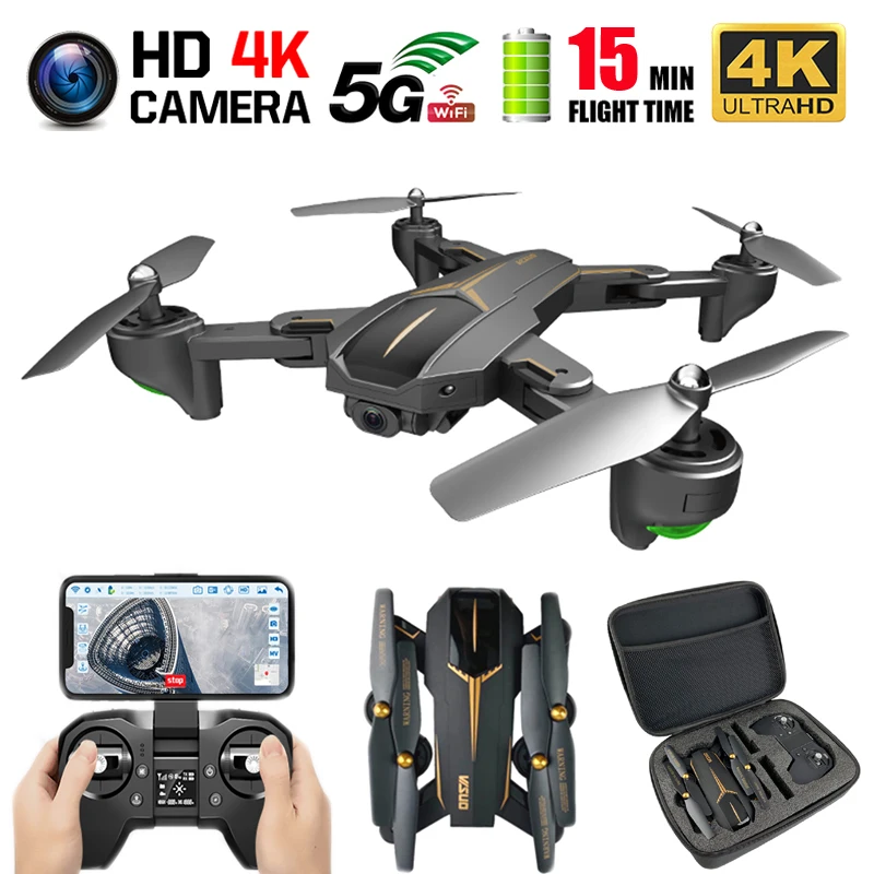 

VISUO XS812 GPS Drone with 4K HD Dual Camera 5G WIFI Altitude Hold Follow Mode RC Drones GPS Quadcopter RC Helicopter Dron