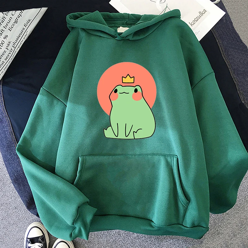 Korean Women's Sweatshirt Frog Fashion Kawaii Hoodie Long Sleeve Hooded Sweatshirt Top Female Student Clothing
Korean Women's Sweatshirt Frog Fashion Kawaii Hoodie Long Sleeve Hooded Sweatshirt Top Female Student Clothing