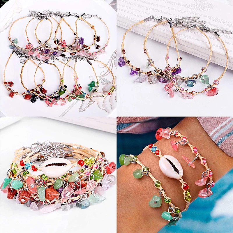 1 Set Natural Irregular Gemstones Beads Kit with Jump Rings Ear Hooks Pliers Lobster Clasps for DIY Jewelry Making Accessories
1 Set Natural Irregular Gemstones Beads Kit with Jump Rings Ear Hooks Pliers Lobster Clasps for DIY Jewelry Making Accessories