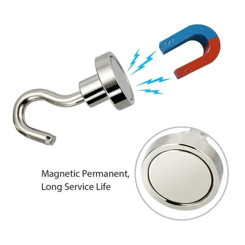 D16mm 10PHold up Heavy Duty Magnetic Hook, Strong Neodymium Magnets Hook for Home, Kitchen, Workplace,etc ,
D16mm 10PHold up Heavy Duty Magnetic Hook, Strong Neodymium Magnets Hook for Home, Kitchen, Workplace,etc ,