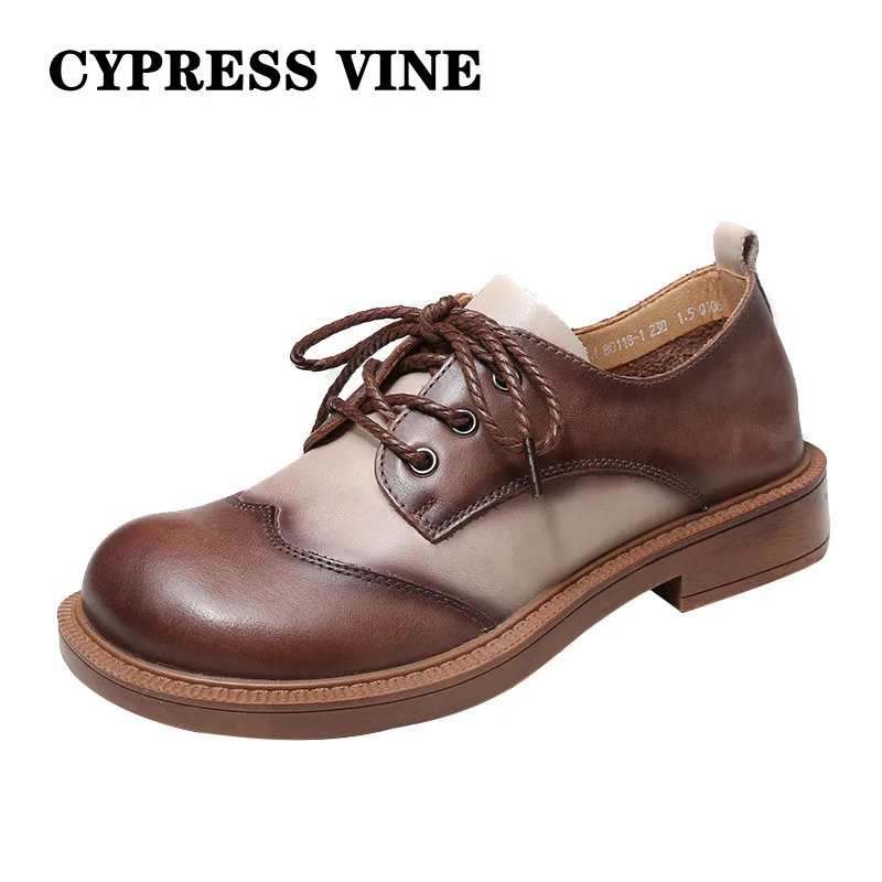 Cypress Vine Women Shoes Retro Classic Genuine Cow Leather For Spring Autumn Rubber Outsole Comfortable By Handmade Size 35-40
Cypress Vine Women Shoes Retro Classic Genuine Cow Leather For Spring Autumn Rubber Outsole Comfortable By Handmade Size 35-40