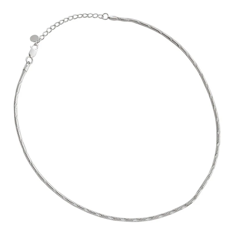 Шанис S925 серебро дизайнер личность цепочка из змеиных костей ожерелье в стиле