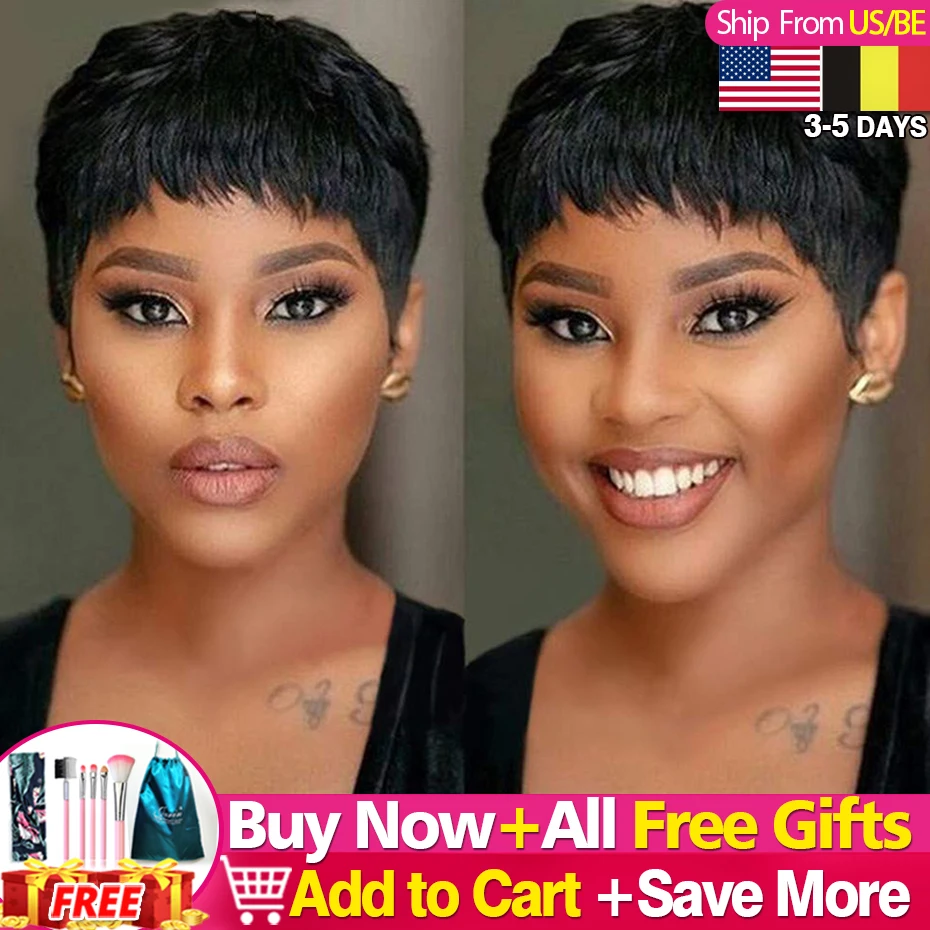 1-2-5Pcs, короткая стрижка, парик человеческих волос полный автомат парик бразильский человеческих волос Парики Короткий завиток эффектом дег...
1-2-5Pcs, короткая стрижка, парик человеческих волос полный автомат парик бразильский человеческих волос Парики Короткий завиток эффектом дег...