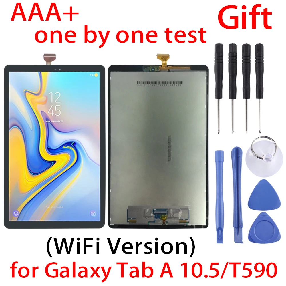 Для Samsung Galaxy Tab A 10 5 ЖК экран и дигитайзер в сборе для 5/T590 (версия с Wi Fi)|Экраны