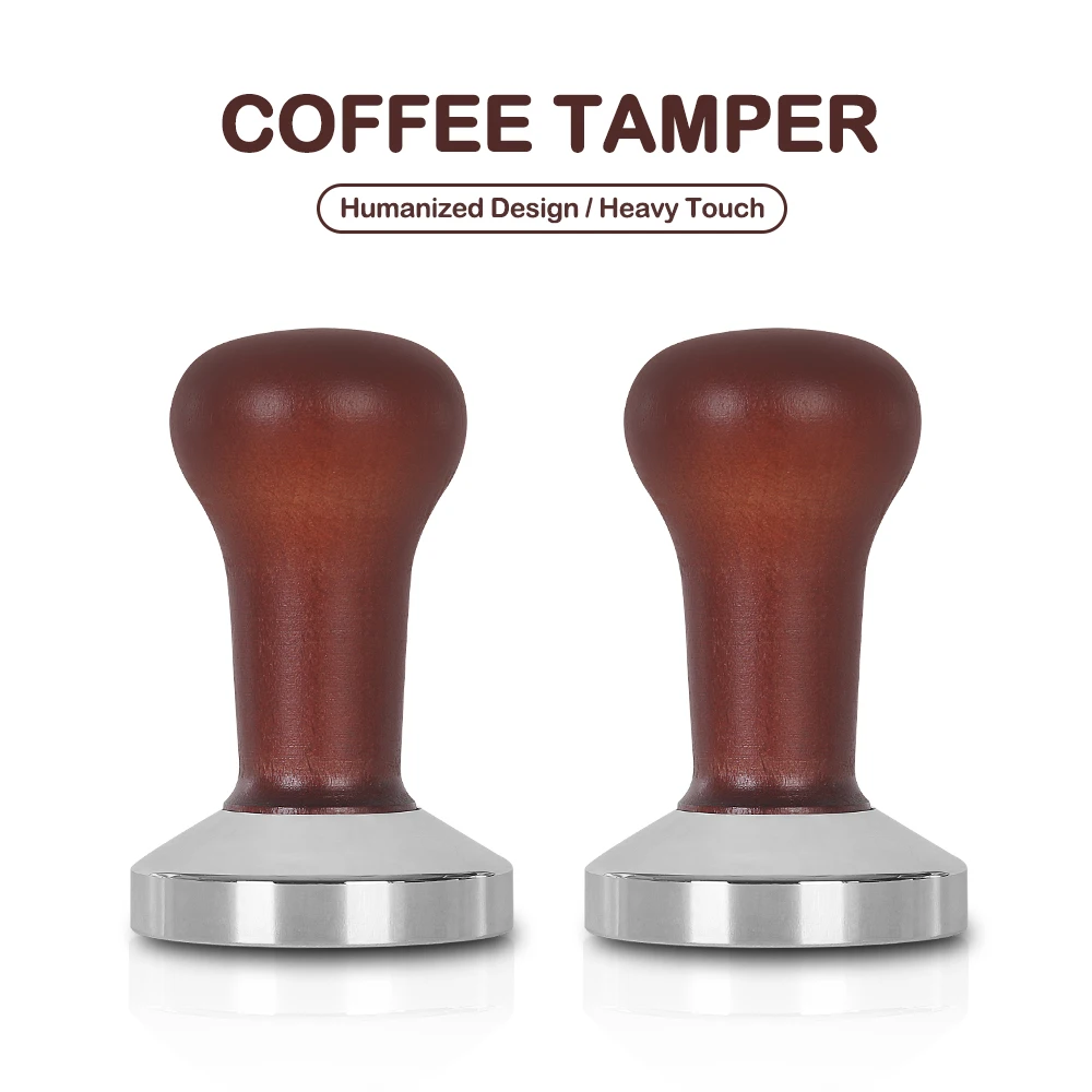 58mm Coffee Tamper Coffee Powder Hammer Espresso Coffee Machine Accessories Coffee Tools Stainless Steel Presser Wooden Handle
58mm Coffee Tamper Coffee Powder Hammer Espresso Coffee Machine Accessories Coffee Tools Stainless Steel Presser Wooden Handle