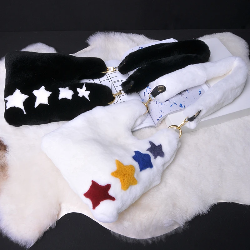 New Arrival Spring Autumn 2021 Women's Real Rex Rabbit Fur Handbags Fashion Lady Fur Bags Totes Lovely Female Shoulder Bag S7995
New Arrival Spring Autumn 2021 Women's Real Rex Rabbit Fur Handbags Fashion Lady Fur Bags Totes Lovely Female Shoulder Bag S7995