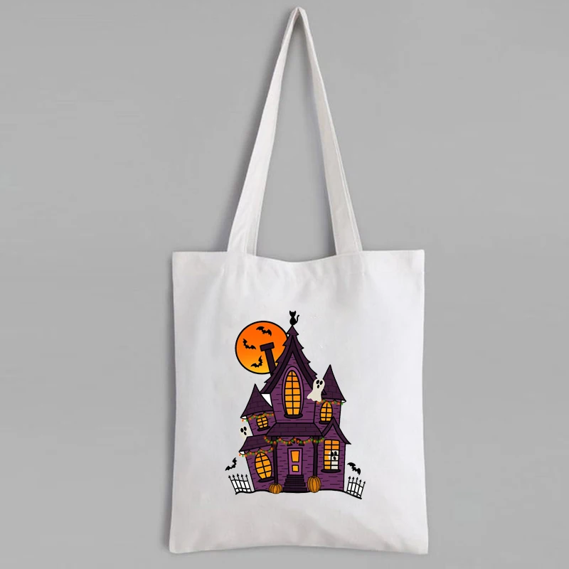 Haunted House Tote Bag Custom Shopping Bags with Logo Halloween Pumpkin House Canvas Bag Reusable Geometric Bags
Haunted House Tote Bag Custom Shopping Bags with Logo Halloween Pumpkin House Canvas Bag Reusable Geometric Bags