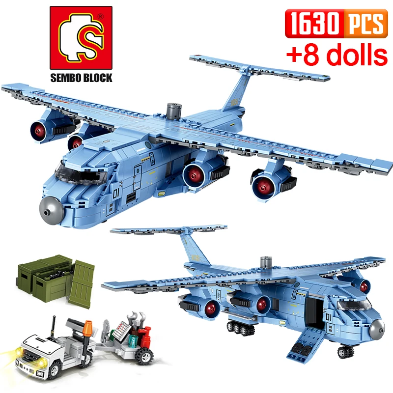 1083PCS SWAT Team Transport Aircraft Building Blocks Military Airplane City Police Figures Bricks Educational Toys for Children
1083PCS SWAT Team Transport Aircraft Building Blocks Military Airplane City Police Figures Bricks Educational Toys for Children
