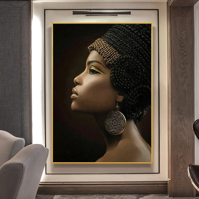 Nordic African Black Woman Oil Elegant Women Canvas Print Poster Painting Picture Wall Art for Living Room Bedroom Home Decor
Nordic African Black Woman Oil Elegant Women Canvas Print Poster Painting Picture Wall Art for Living Room Bedroom Home Decor