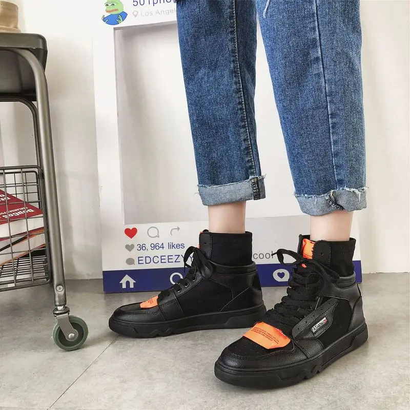 Men's High-top Skateboard Shoes Men Vintage Canvas Casual Shoes Autumn Hip Hop Shoes Quality Leather Fashion Street Shoe G8-54 
Men's High-top Skateboard Shoes Men Vintage Canvas Casual Shoes Autumn Hip Hop Shoes Quality Leather Fashion Street Shoe G8-54