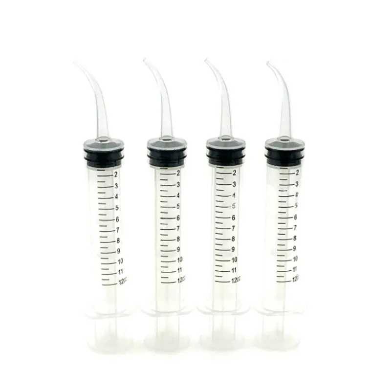 50 Pcs Disposable Dental Irrigation Syringe Mixed Washing Curved Tip Impression Syringes 12ml Transparent Elbow Syringe
50 Pcs Disposable Dental Irrigation Syringe Mixed Washing Curved Tip Impression Syringes 12ml Transparent Elbow Syringe