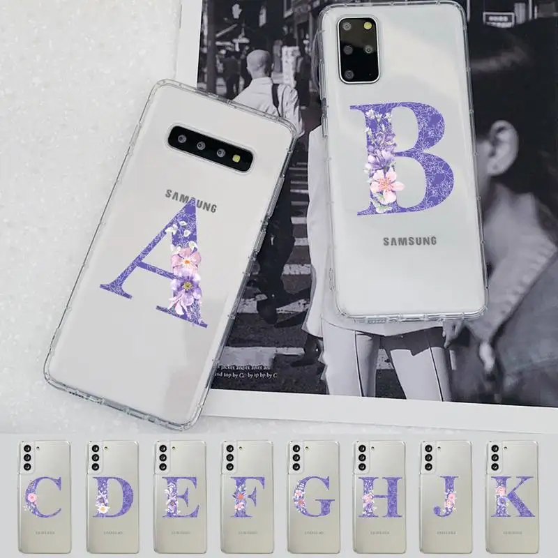 Initial Letter Retro Purple Flower Phone Case For Samsung A 10 20 30 50s 70 51 52 71 4g 12 31 21 31 S 20 21 plus Ultra
Initial Letter Retro Purple Flower Phone Case For Samsung A 10 20 30 50s 70 51 52 71 4g 12 31 21 31 S 20 21 plus Ultra