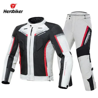 HEROBIKER waterproof windproof motorcycle jacket trousers Cross country riding jacket men travel motorcycle jacket protection eq
HEROBIKER waterproof windproof motorcycle jacket trousers Cross country riding jacket men travel motorcycle jacket protection eq