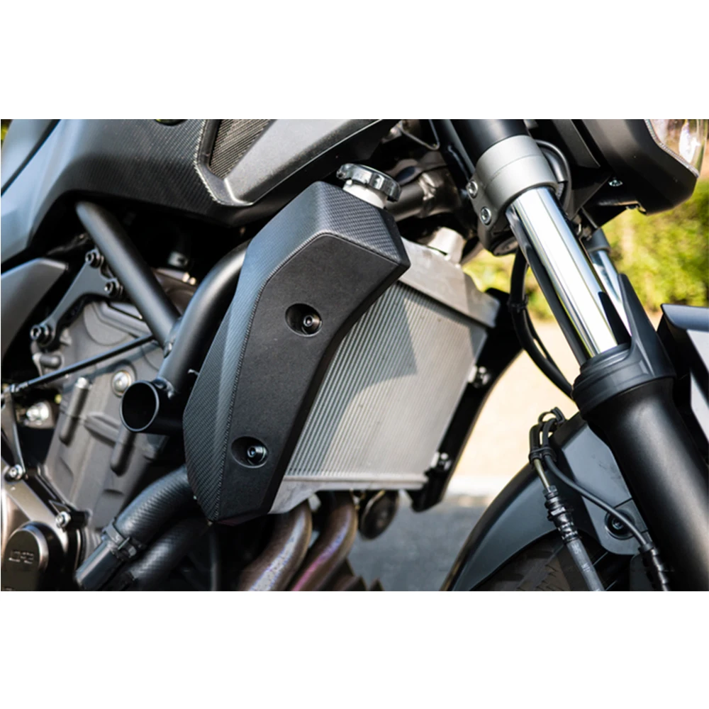 Для Yamaha MT07 FZ07 FZ 07 2013 2014 2015 2016 2017 углеродное волокно передняя решетка боковая